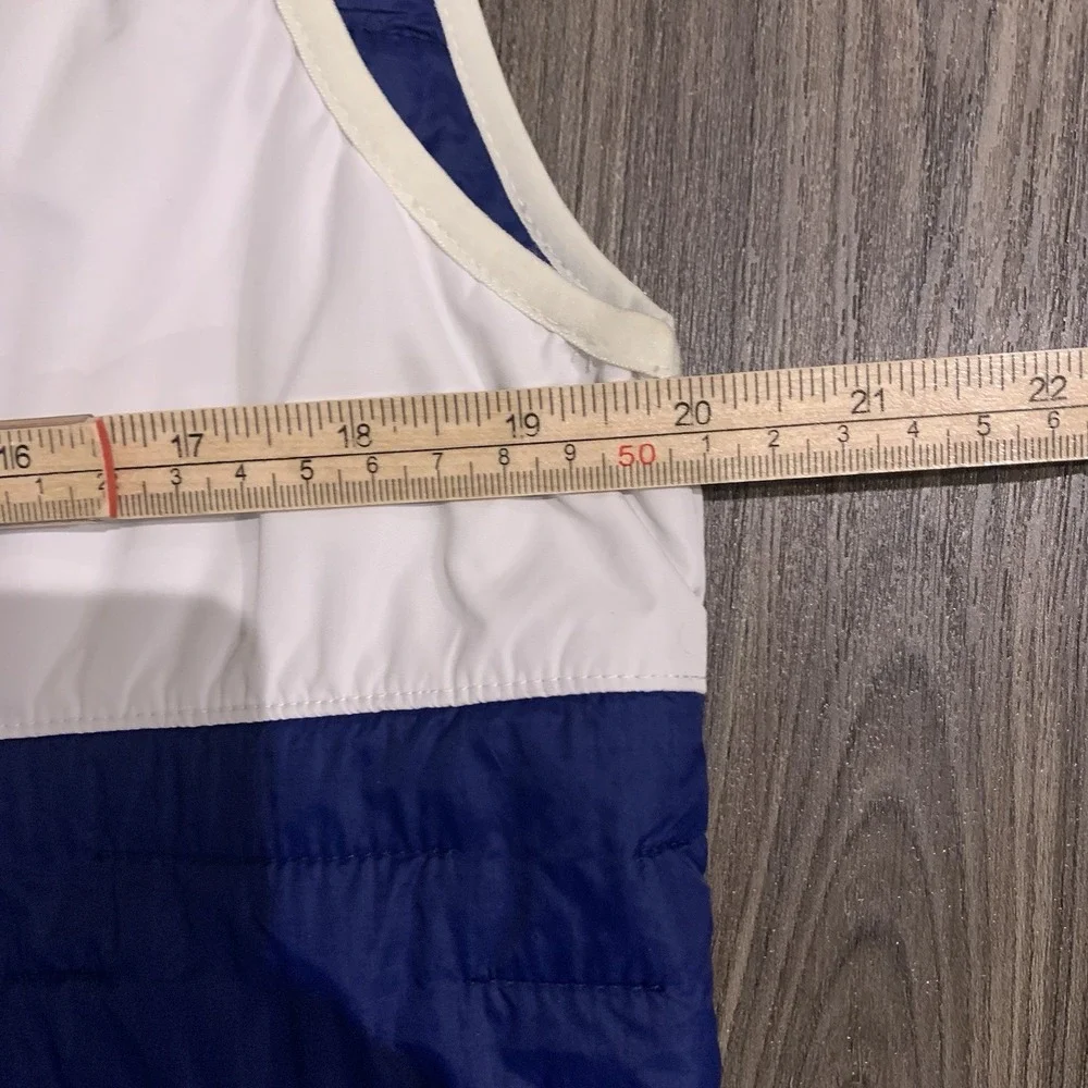 Helly Hansen Movatn Vest 85% Wool Insulation Blue White Colorblock Polyester Med